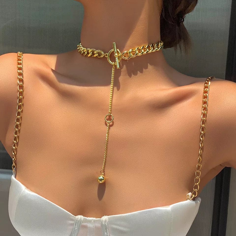 ThickChain Clavicle Necklace