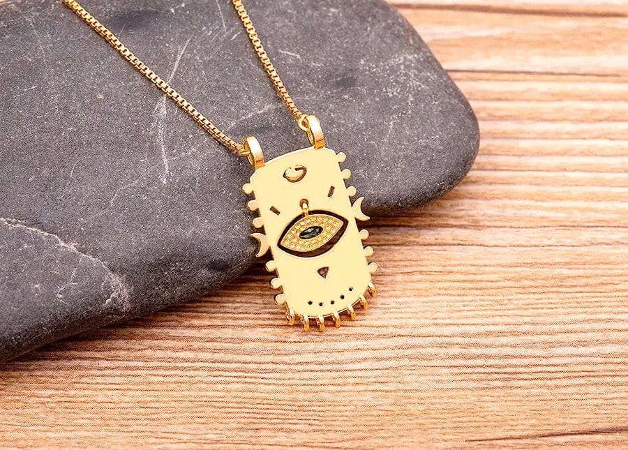 Turkish Vintage Evil Eye Necklace