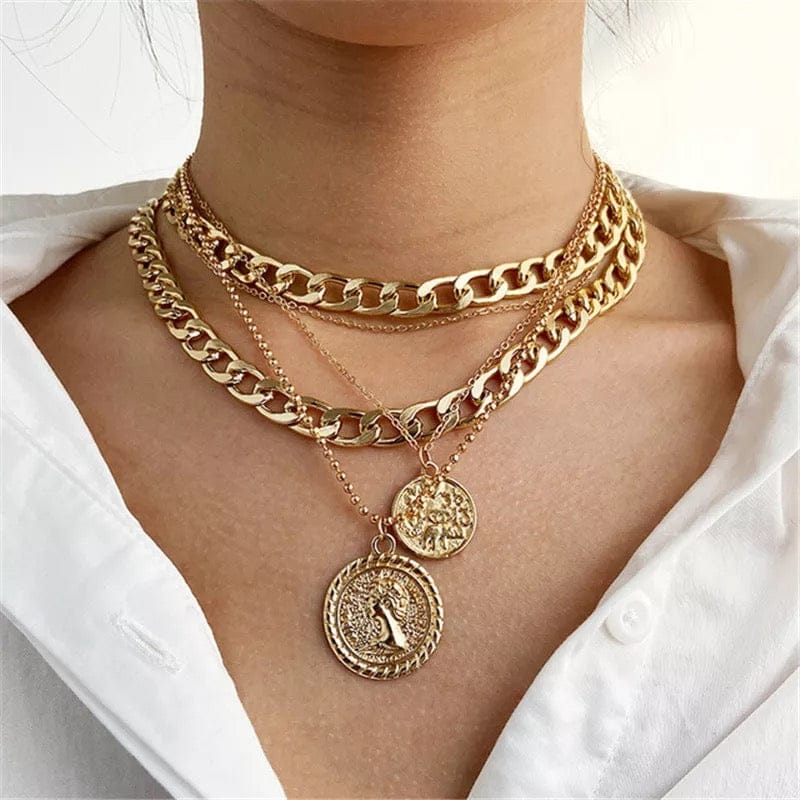 Multi layered Gold Necklace