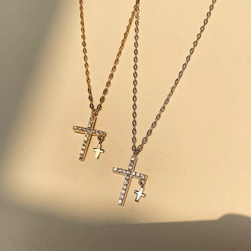 Simple Mini Mimimalist Cross Necklace