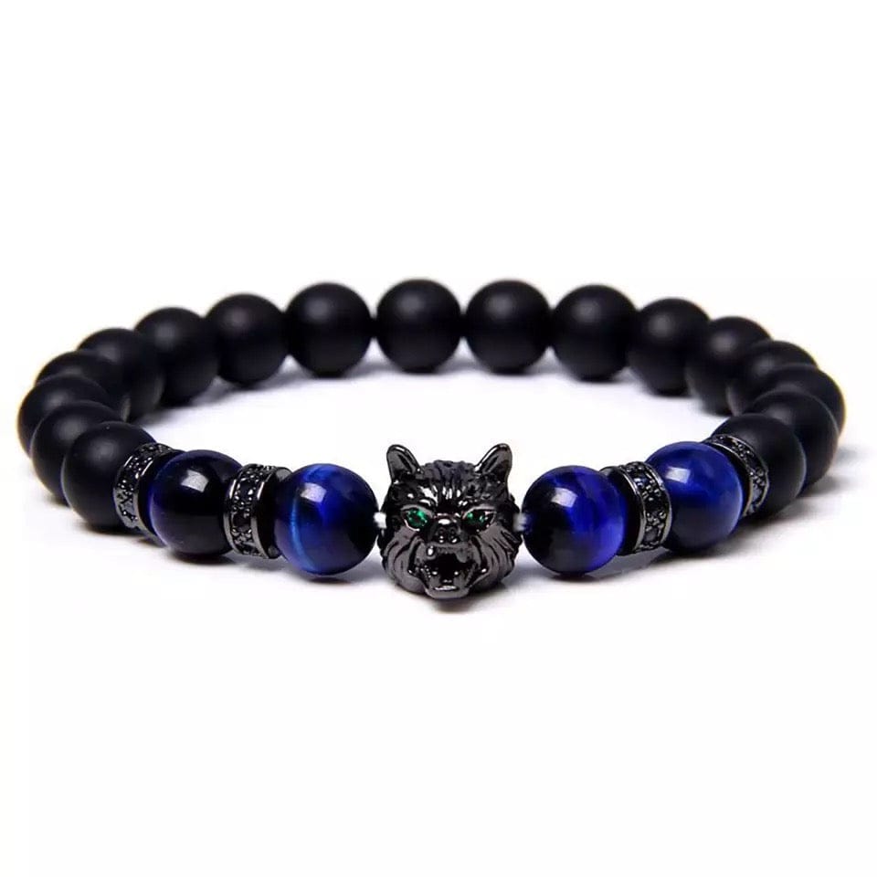 Natural Blue Tiger Eye Bracelet Set