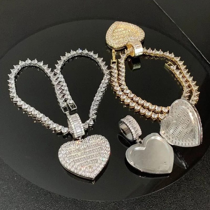 Iced Out Heart Women's necklace