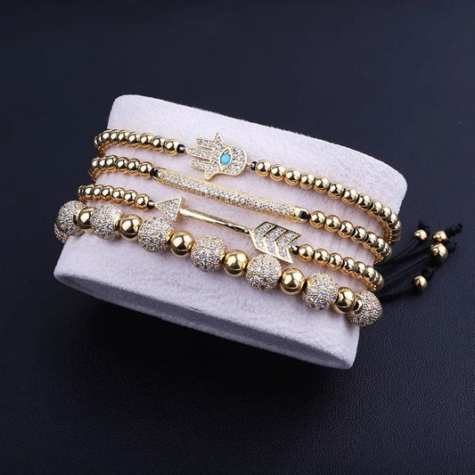 Gold Unisex Hamsa Hand Bracelets
