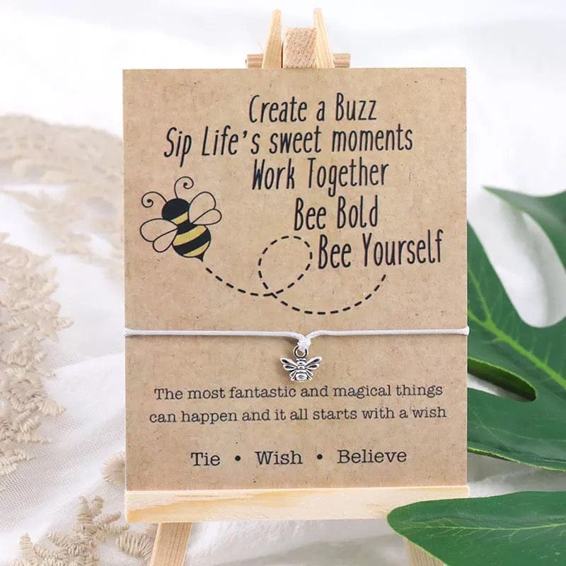 Be Happy Bee Honey Wish Bracelet