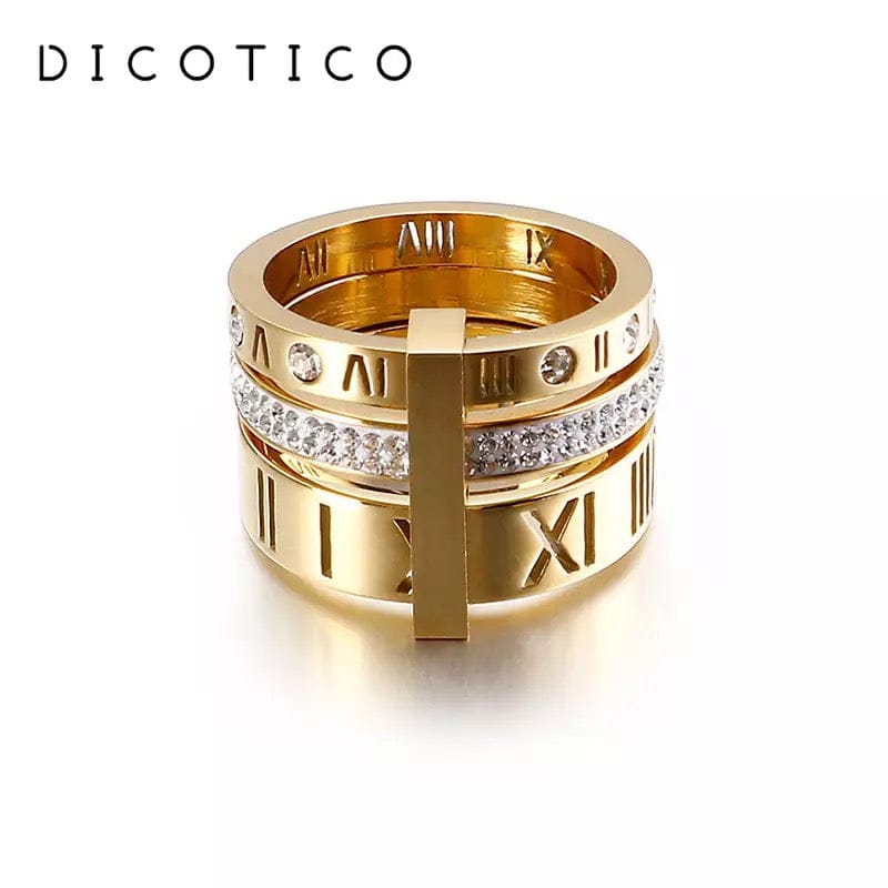 NumeralWomen's Ring-Available in Silver, Gold, Rose Gold or Silver)