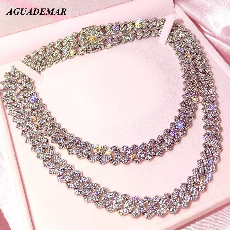 Cuban Link Blinged Out Necklace