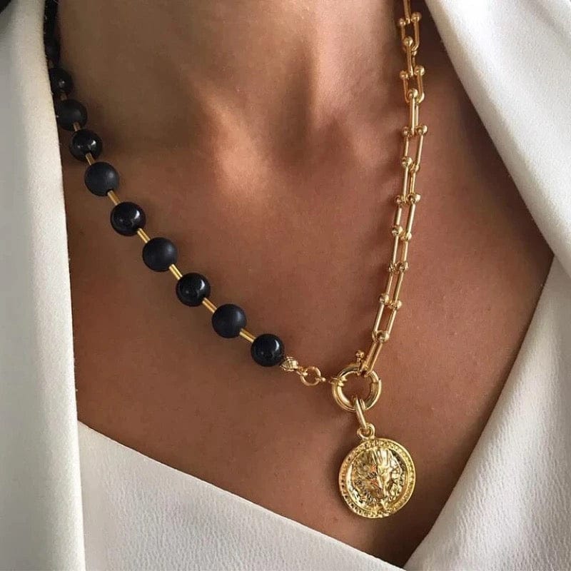 Black and Gold Necklace