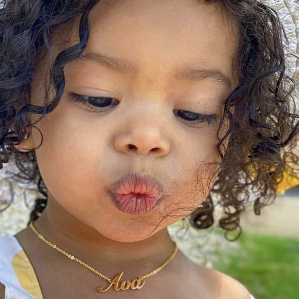 Custom Gold Children Necklace