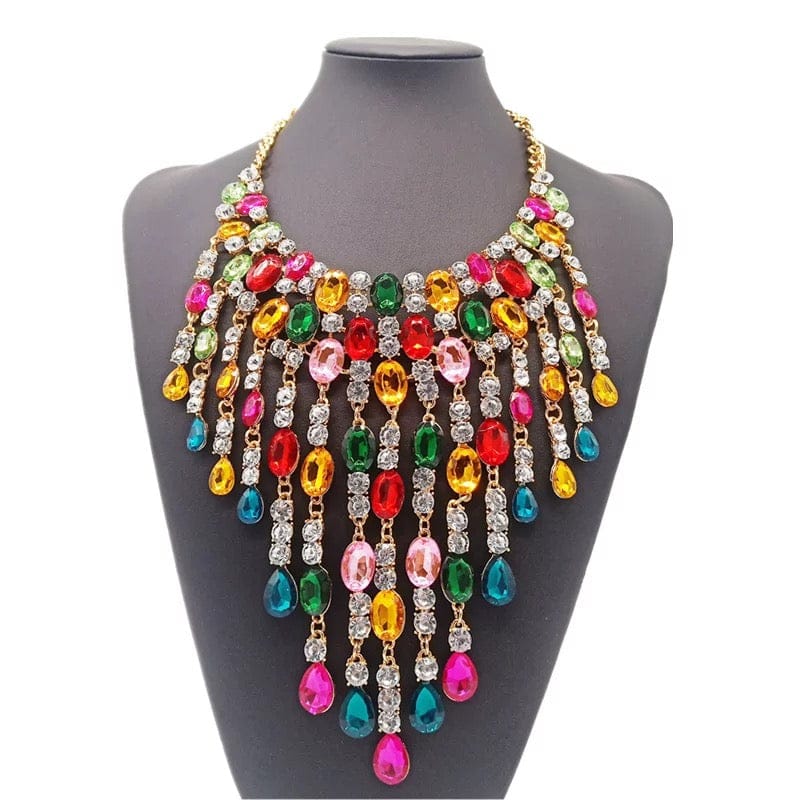 Multi Color Statement Necklace