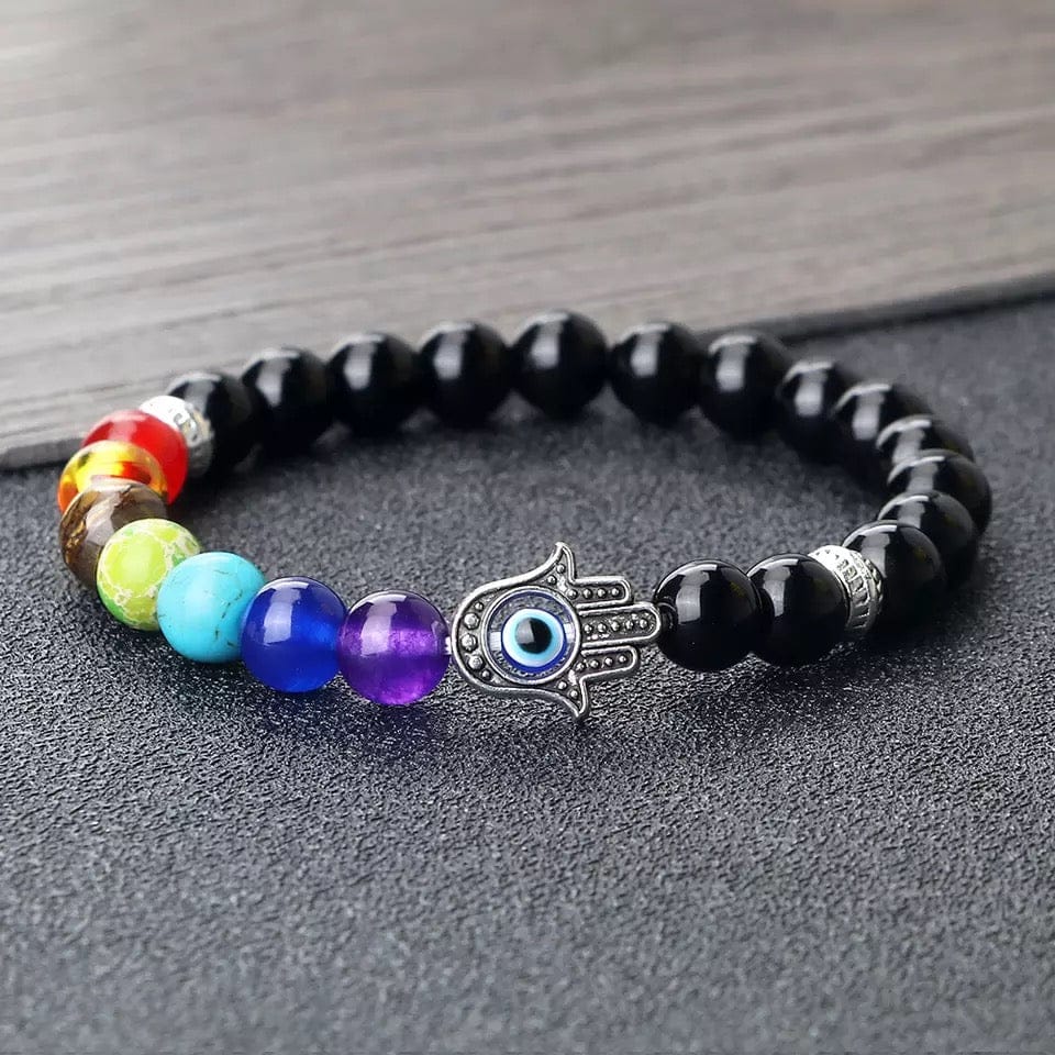 8mm Natural Stone Beaded Bracelet