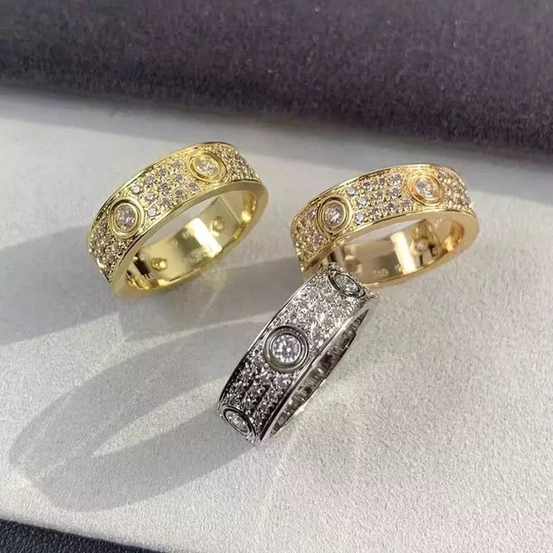 Unisex Iced Out Bangle Rings