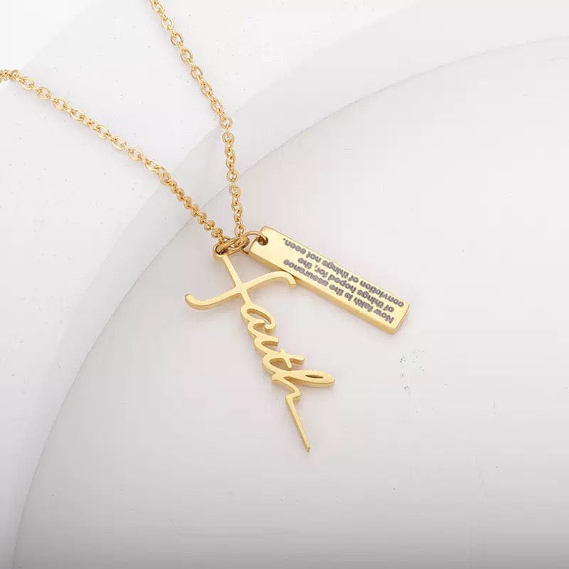 Gold Faith Necklace