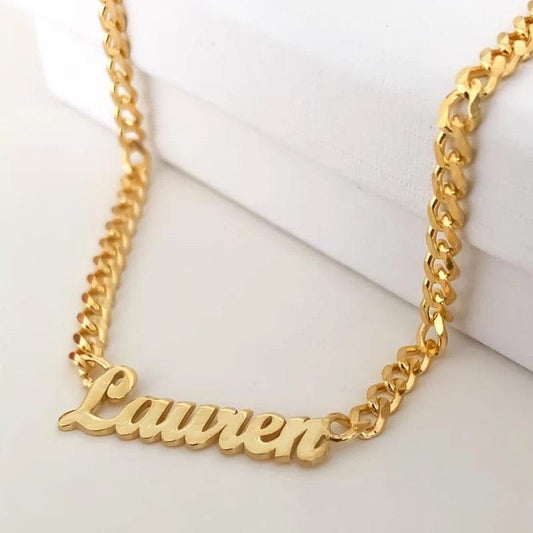 Gold Custom Name Necklace