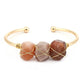Natural Stone Cuff Bohemian  Bracelet-Available In A Variety Of Colors