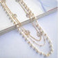 Multi-layered Long Pearl Necklace