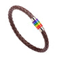 Pride Love Rainbow Leather UnisexBracelets For
