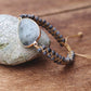 Natural Stones Labradorite Boho Friendship Bracelet Women Man Handmade String Braided Yoga Charm Wrap Bracelet Bangle