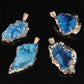 Reiki Healing Crystal Stone Pendant Necklace Irregular Natural Rainbow Stone Necklaces for Women