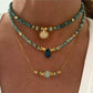 Morganite Jades Agates Hand-made Exquisite Faceted Amazonite accessories Amazon Agates Lapis lazuli blue natural stone necklace