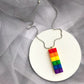 Acrylic rainbow building blocks Necklace