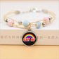 LGBT Lesbian Pride Rainbow Glass Dome Cabochon Pendants Bracelet Jewelry Multilayer Colorful Ceramic Beads Bracelets Accessories