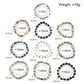 BOJIU Hot Natural Square Stone Bracelet For Women Gold-color Copper Nuggets Opal Lava Dalmation Jaspers Amazonite Bracelet BC277