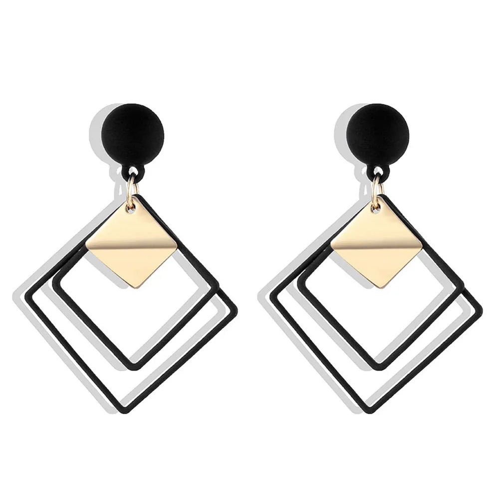 IPARAM Fashion Statement Geometric Drop Earrings for Women Vintage Alloy Earrings Party Jewelry Gifts Wholesale