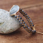 Natural Stones Labradorite Boho Friendship Bracelet Women Man Handmade String Braided Yoga Charm Wrap Bracelet Bangle