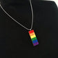 Acrylic rainbow building blocks Necklace