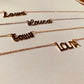 Customized Stainless Steel Initial Name Necklace Custom Personalized Letter Choker Necklace Pendant Nameplate Gift Dropshipping