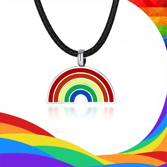 Rainbow LGBT Pendant Love Pride Unisex Necklace