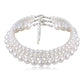 Multi Layered Pearl Necklace Clavicle Necklace