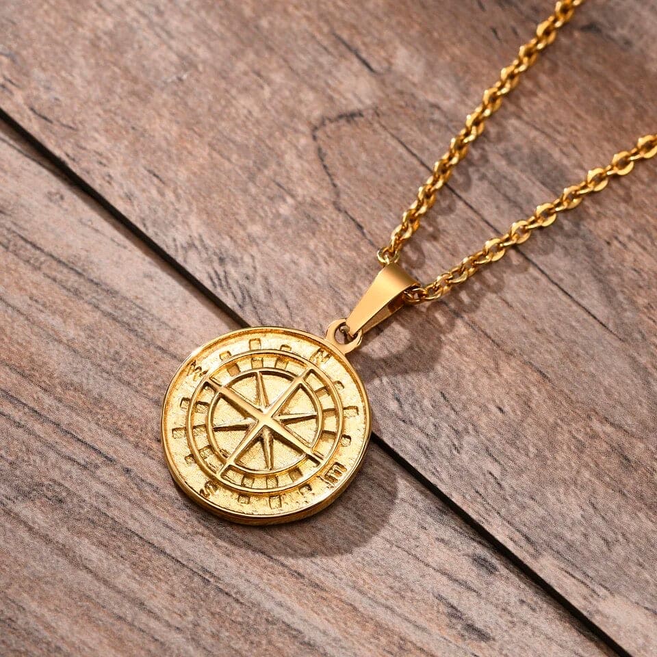 Compass Men's Necklace