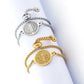 Stainless Steel St Benedict Medal Bracelet Metal San Benito Bracelet Adjustable Box Chain Bohemia Bracelet