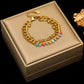 EILIECK 316L Stainless Steel Gold Color Geometric Bracelet For Women Girl Fashion New Holiday Gift Wrist Chain Jewelry Pulsera