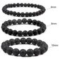 6/8/10mm Beads Stretch Bracelet for Women Men Natural Volcanic Lava Stone Charm Bracelets Bangles Energy Yoga Meditation Jewelry