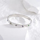 2023 New Design Gold Color Zircon And Cross Nut Nail Bracelet Gold & Bangle For Woman Stainless Steel Screw Brand Jewelry