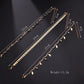Layered Gold Color Leaves Pendant Chain Ankle Bracelet Leg Foot Jewelry Boho Charm Anklets Set Women Crystal Accessories Bijoux