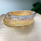 Fashion Designer Titanium Steel Bracelet For Women 18k Gold Plating Inlaid Zircon Bracelet Female  pulseras mujer