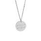 Simple Disc Pendant Necklace Stainless Steel Gold Plated Faith Over Fear Necklace Mind Over Matter Inspirational Jewelry Gift