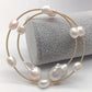 Natural  Freshwater White Baroque Pearl  Adjustable Women's Bracelet