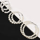Pearl Earrings Set Small / Big Hoops Statement Pearls Earring Women Oversized Circle Earrings Ear Hoops Ear Rings Party Jewelry