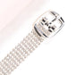 Stonefans 2022 Ins Fashion Belt Shape Rhinestone Anklets for Women Summer Beach Multi Layer Anklet Bracelet Crystal Foot Jewelry