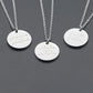 Simple Disc Pendant Necklace Stainless Steel Gold Plated Faith Over Fear Necklace Mind Over Matter Inspirational Jewelry Gift
