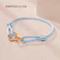 MOONLIGHT Adjustable Double Four Leaf Clover Charm Bracelet For Women Classic Silk Rope Bracelet Fashion Jewelry Party Gifts