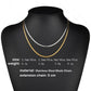 Vinagte Squares Crystal Pendant Necklace for Women Dazzling CZ Gold Color Stainless Steel Choker Snake Chain on Neck Jewelry