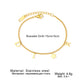 Korea New Fashion Letter Star Pendant Bracelet Woman Simple Vintage Stainless Steel Bracelet Luxury Jewelry Accessories Gifts