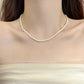 The Chloe Circular Glass Pearl Necklace -