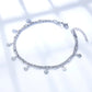 LUXUSTEEL Double Layer Coin Disc Pendant Anklets Gold Colour Stainless Steel Anti-allergic Rope Chain Leg Foot Bracelet Jewelry