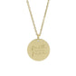 Simple Disc Pendant Necklace Stainless Steel Gold Plated Faith Over Fear Necklace Mind Over Matter Inspirational Jewelry Gift